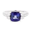 Image 1 : 14KT White Gold 2.52 ctw Tanzanite and Diamond Ring