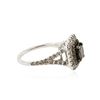 Image 3 : 14KT White Gold 1.36 ctw Diamond Ring