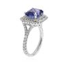 Image 3 : 14KT White Gold 4.40 ctw Tanzanite and Diamond Ring
