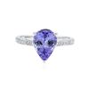 Image 1 : 14KT White Gold 3.17 ctw Tanzanite and Diamond Ring