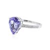 Image 2 : 14KT White Gold 3.17 ctw Tanzanite and Diamond Ring