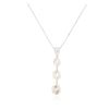 Image 2 : 14KT Two-Tone Gold 1.15 ctw Diamond Pendant With Chain