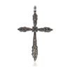 Image 2 : 14KT White Gold Diamond Cross Pendant