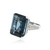 Image 2 : 14KT White Gold 28.16 ctw Topaz and Diamond Ring