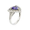 Image 3 : 14KT White Gold 1.93 ctw Tanzanite and Diamond Ring
