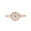 Image 1 : 14KT Rose Gold 0.69 ctw Diamond Ring