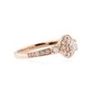 Image 2 : 14KT Rose Gold 0.69 ctw Diamond Ring