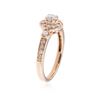 Image 3 : 14KT Rose Gold 0.69 ctw Diamond Ring