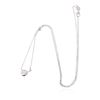 Image 1 : 14KT White Gold 0.30 ctw Diamond Solitaire Necklace
