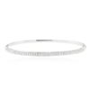 Image 1 : 18KT White Gold 1.06 ctw Diamond Bangle Bracelet