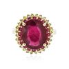 Image 1 : 14KT Yellow Gold 7.44 ctw Ruby and Diamond Ring