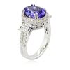 Image 3 : 14KT White Gold 4.24 ctw Tanzanite and Diamond Ring