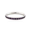 Image 1 : 14KT White Gold 0.38 ctw Amethyst Ring