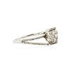 Image 2 : 14KT White Gold 0.53 ctw Diamond Ring