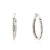 Image 2 : 14KT White Gold 0.20 ctw Diamond Earrings