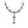 Image 2 : 14KT White Gold 7.74 ctw Multicolor Sapphire and Diamond Necklace