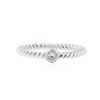 Image 1 : 14KT White Gold 0.09 ctw Diamond Ring