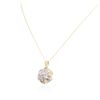 Image 3 : 10KT Two-Tone Gold 1.00 ctw Diamond Pendant With Chain