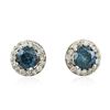 Image 1 : 14KT White Gold 2.12 ctw Diamond Earrings