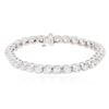 Image 1 : 14KT White Gold 7.89 ctw Diamond Tennis  Bracelet