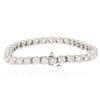 Image 2 : 14KT White Gold 7.89 ctw Diamond Tennis  Bracelet