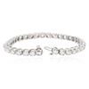 Image 3 : 14KT White Gold 7.89 ctw Diamond Tennis  Bracelet