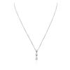 Image 2 : Platinum 0.26 ctw Diamond Pendant With Chain