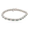 Image 1 : 14KT White Gold 4.00 ctw Chrysoberyl and Diamond Bracelet