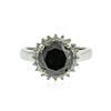 Image 1 : 14KT White Gold 5.64 ctw Black Diamond Ring