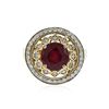 Image 1 : 14KT Yellow Gold 3.77 ctw Ruby and Diamond Ring