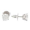 Image 2 : 14KT White Gold 1.35 ctw Diamond Stud Earrings