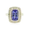 Image 1 : 14KT Yellow Gold 4.89 ctw Tanzanite and Diamond Ring