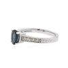 Image 2 : 14KT White Gold 1.00 ctw Sapphire and Diamond Ring