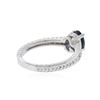 Image 3 : 14KT White Gold 1.00 ctw Sapphire and Diamond Ring