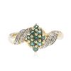 Image 1 : 10KT Yellow Gold 0.39 ctw Alexandrite and Diamond Ring