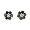 Image 1 : 14KT White Gold 3.32 ctw Black and White Diamond Earrings