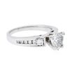 Image 2 : 14KT White Gold 1.02 ctw Diamond Ring