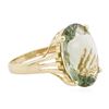 Image 2 : 10KT Yellow Gold 10.00 ctw Prasiolite Ring