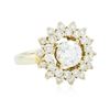 Image 2 : 14KT Yellow Gold 2.86 ctw Diamond Ring