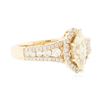 Image 2 : 14KT Yellow Gold 1.48 ctw GIA Certified Diamond Unity Ring