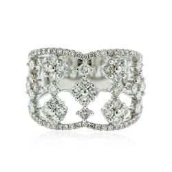 14KT White Gold 0.96 ctw Diamond Ring