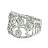 Image 2 : 14KT White Gold 0.96 ctw Diamond Ring