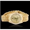 Image 1 : Mid Size Rolex 18KT Yellow Gold DateJust Diamond Wristwatch