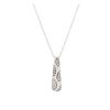Image 2 : 14KT White Gold 1.80 ctw Diamond Pendant With Chain