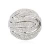 Image 1 : 14KT White Gold 1.58 ctw Diamond Ring