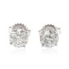 Image 1 : 14KT White Gold 1.98 ctw Diamond Stud Earrings