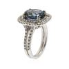 Image 3 : 14KT White Gold 4.77 ctw Tanzanite and Diamond Ring