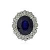 Image 1 : 14KT White Gold 16.15 ctw Sapphire and Diamond Ring