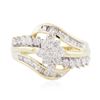 Image 1 : 10KT Two-Tone Gold 1.00 ctw Diamond Ring