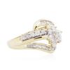 Image 2 : 10KT Two-Tone Gold 1.00 ctw Diamond Ring